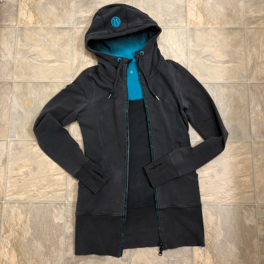 Lululemon Athletica Long Zip Up Scuba Jacket